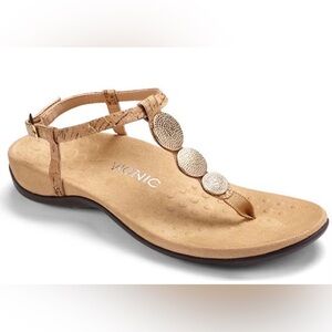 Vionic Women's Beige Embellished Sandals